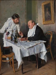 Em um restaurante, 1887