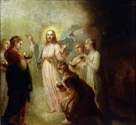 La parabole des vierges folles et des vierges sages - "A Parábola das Virgens Sábias e Tolas par Vladimir Lukich Borovikovsky
