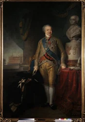 ""Retrato do Príncipe Alexander Kurakin (1752-1818) Político Russo"" Pintura de Vladimir Lukich Borovikovsky (ou Borovikovsky) (1757-1825) 1801-1802 Galeria Estatal Tretyakov, Moscou