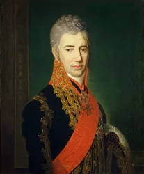 Retrato da coroa Equerry Sergey Ilyich Mukhanov 1762-1842