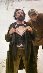Estudo para a pintura Domingo Sangrento 22 de janeiro de 1905, 1905.