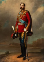 Retrato do imperador Alexandre II 1818-1881, segunda metade do século XIX.