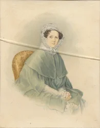 Retrato de Tsountes Natalia Pavlovna Stroganova, 1845