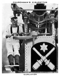 Apontador de artilharia, 1937.