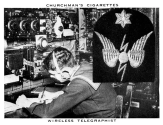 Telegraphist sem fio, 1937.