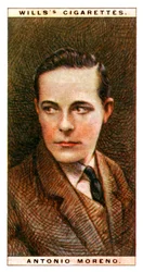 Antonio Moreno 1887-1967, ator espanhol, 1928.