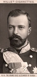 O Grão-Duque Alexandre da Rússia, 1908.