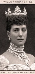 HM A rainha da Inglaterra, 1908.