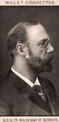 HRH, PR. Waldemar da Dinamarca, 1908.