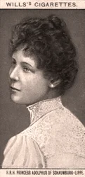 Princesa Adolphus de Schaumburg-Lippe, 1908.
