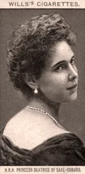 HRH Princesa Beatrice de Saxe-Coburg, 1908.
