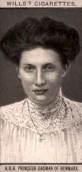 Sua Majestade a Princesa Dagmar da Dinamarca, 1908.