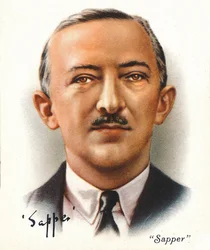 Tenente-coronel Sapyr Cyril McNeile, 1937. Artistas: Desconhecido, WD & HO Wills.
