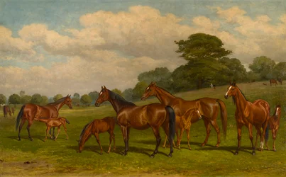 Éguas e Potros, c.1892 (óleo sobre tela)