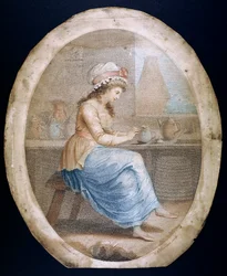 "The Staffordshire Girl", finais do século XVIII - início do século XIX.