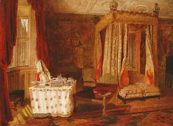 Interior, de, um, quarto, em, knole, kent