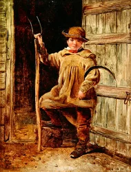 O Filho do Agricultor (óleo a bordo)
