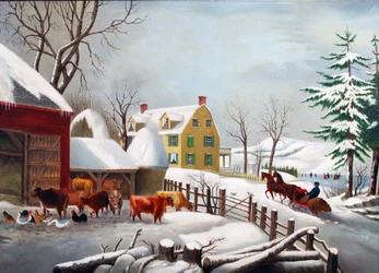 Manhã de inverno 1868 (Óleo sobre tela)