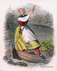 Mulher sueca remo, 1809.