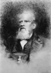 Retrato de Alberto Mazzucato (1813-1877), compositor italiano, gravura