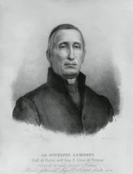 Retrato de Giuseppe Zamboni (1776-1846), sacerdote e físico católico italiano