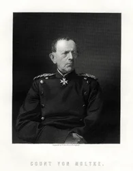 Conde von Moltke, 1800-1891, famoso marechal de campo alemão, século XIX