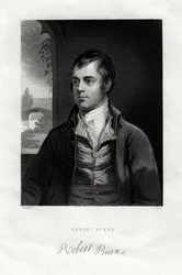 Robert Burns, poeta escocês, século XIX