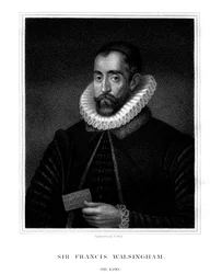 Sir Francis Walsingham, chefe de espionagem da rainha Isabel I, 1824.