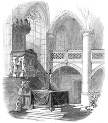 Capela em Kalenberg - do desenho de Sua Alteza Real o Príncipe Alberto, 1845.