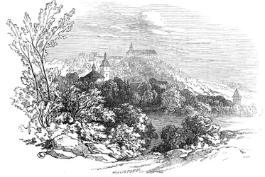 Palácio de Molsdorf - do desenho de Sua Alteza Real o Príncipe Alberto, 1845.