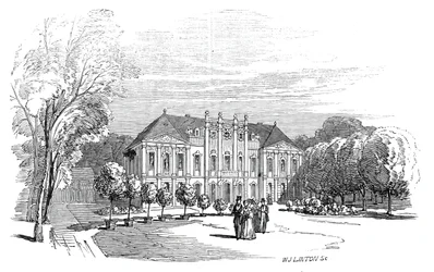 Palácio de Tenneburg - do desenho de Sua Alteza Real o Príncipe Alberto, 1845.