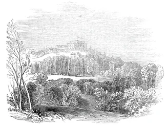 Palácio de Verão em Wurtemburg - do desenho de Sua Alteza Real o Príncipe Alberto, 1845.