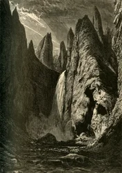 "Tower Falls", 1872.  