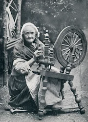 Uma velha irlandesa em sua roda giratória, 1912