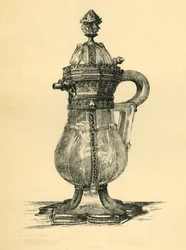 Galheteiro de cristal, século XIV, 1881.