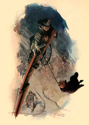 Largura Total da Rua Balançou A Figura Pendente, 1910.
