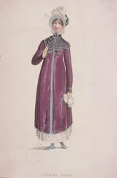 Uma mulher com um vestido para caminhar, c1810