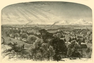 "Boston, de Mount Bowdoin", 1874.  