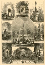 "Fountains in Philadelphia", 1874.  
