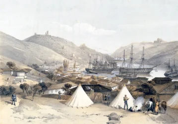 Balaclava com vista para o mar, 1855.