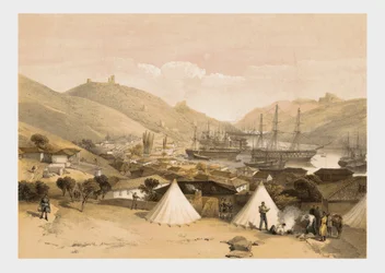 "Balaklava, olhando para o mar", 1855.