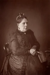 Annie French Hector (1825-1902), que escreveu sob o nome de "Mrs Alexander". Uma romancista inglesa menor (woodburytype)