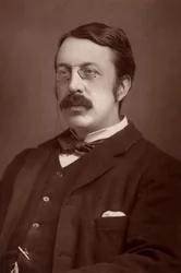 "Charles Villiers Stanford (1852-1924) Compositor e educador musical irlandês, nascido em Dublin. (woodburytype)