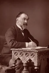 "Frederick Harrison (1831-1923) Jurista inglês e filósofo positivista. (woodburytype)