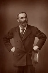 "John Burns (1858-1943), político trabalhista (socialista) inglês. (woodburytype)