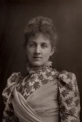 "Liza Lehmann (Elizabetta Nina Mary Frederika Lehmann - 1862-1918) soprano e compositora inglesa. (woodburytype)