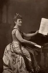 "Madame Nordica (Lilian Norton) (1857-1914) soprano americana. (woodburytype)