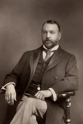 "Sydney Grundy (1848-1914) Dramaturgo e advogado inglês. Autor de numerosas peças, principalmente comédias e farsas. (woodburytype)