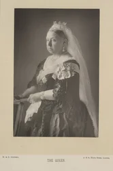Rainha Vitória. Rainha do Reino Unido da Grã-Bretanha e Irlanda, e (a partir de 1876) Imperatriz da Índia. Retrato.