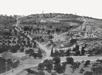Monte das Oliveiras, Jerusalém, Palestina, 1895.